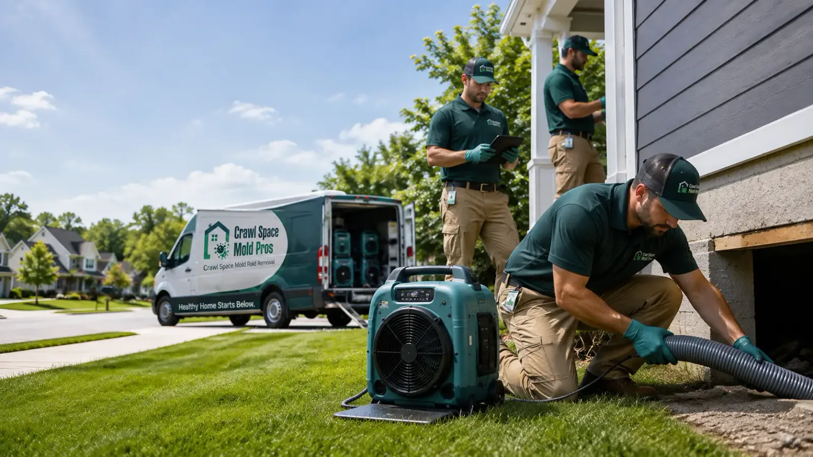 Crawl Space Mold Removal in Vail, IA